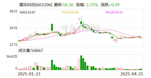 仁信配资 嘉环科技2024年净利润下降62.6% 营收微增3%